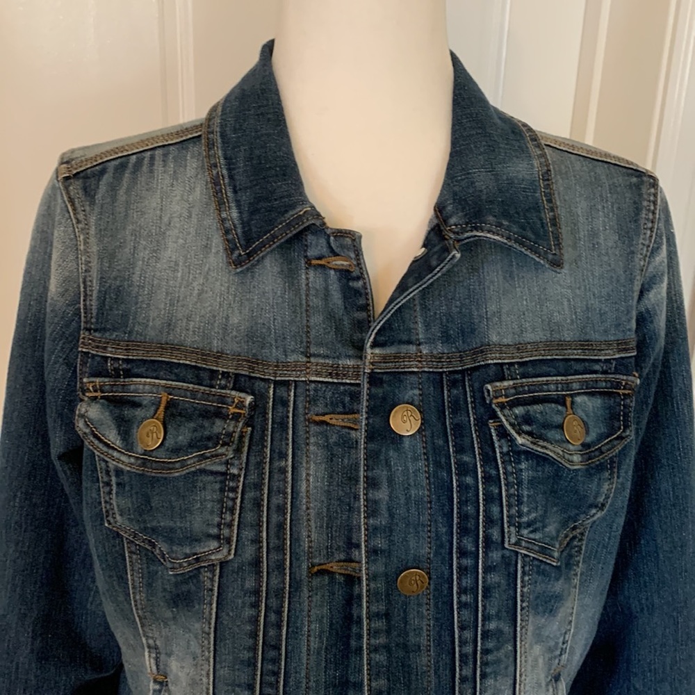 EUC.  Denim jacket.  Size S - Picture 2 of 6